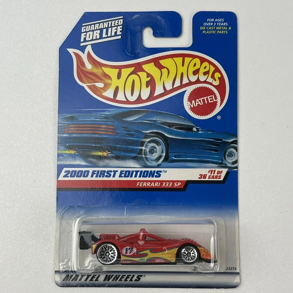 2000 Hot Wheels First Editions Ferrari 333 SP Red 11 of 36 Mattel Wheels 071